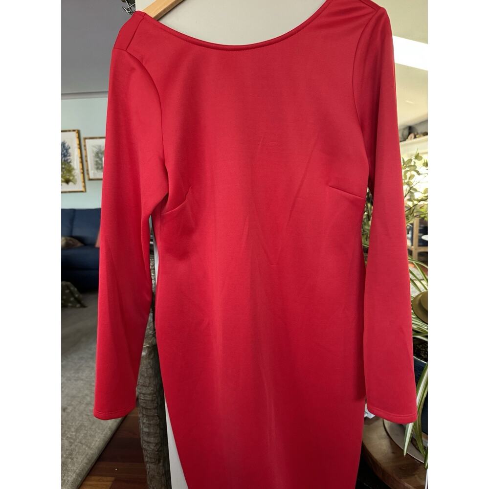 Kardashian Kollection Red Dress NWT XL Long Sleeve Christmas